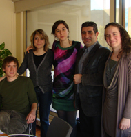 Membres de l'equip de la UOC que va participar en el VII Debat Universitari