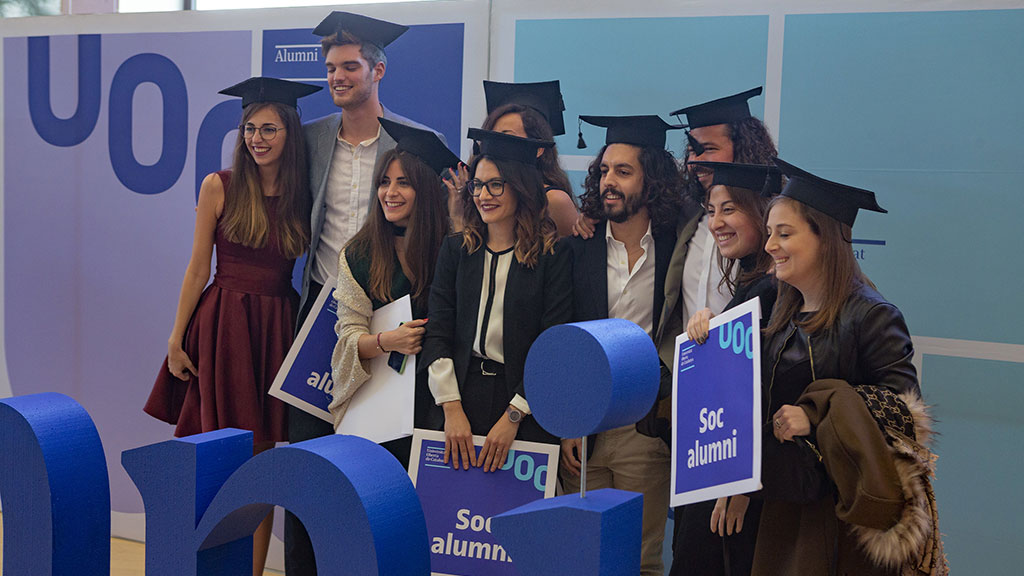 Con perfiles, edades y nacionalidades diferentes, los graduados comparten el mismo espíritu de superación. (Foto: UOC)