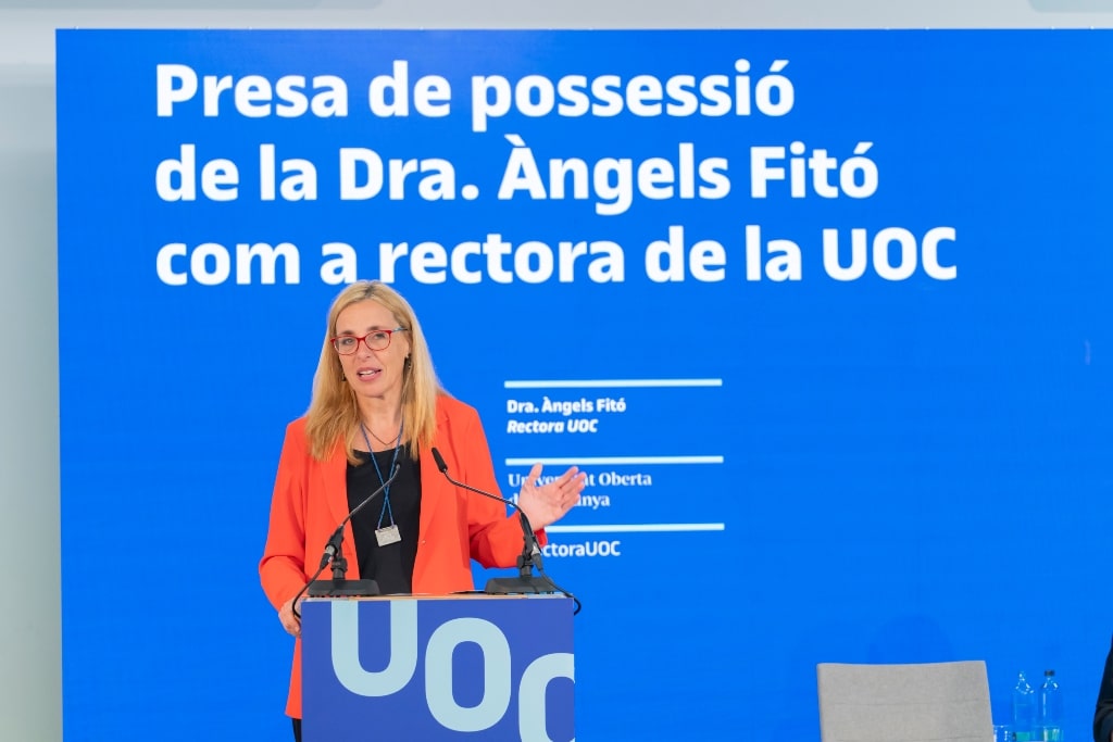 Dr Àngels Fitó thus becomes the fourth president of the UOC, occupying the position previously held by Gabriel Ferraté (1995-2005), Imma Tubella (2005-2012) and Josep A. Planell (2013-2023).