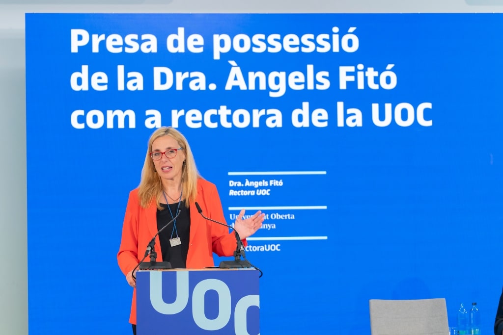 La doctora Àngels Fitó és la quarta rectora de la UOC, després de Gabriel Ferraté (1995-2005), Imma Tubella (2005-2012) i Josep A. Planell (2013-2023). (foto: UOC)