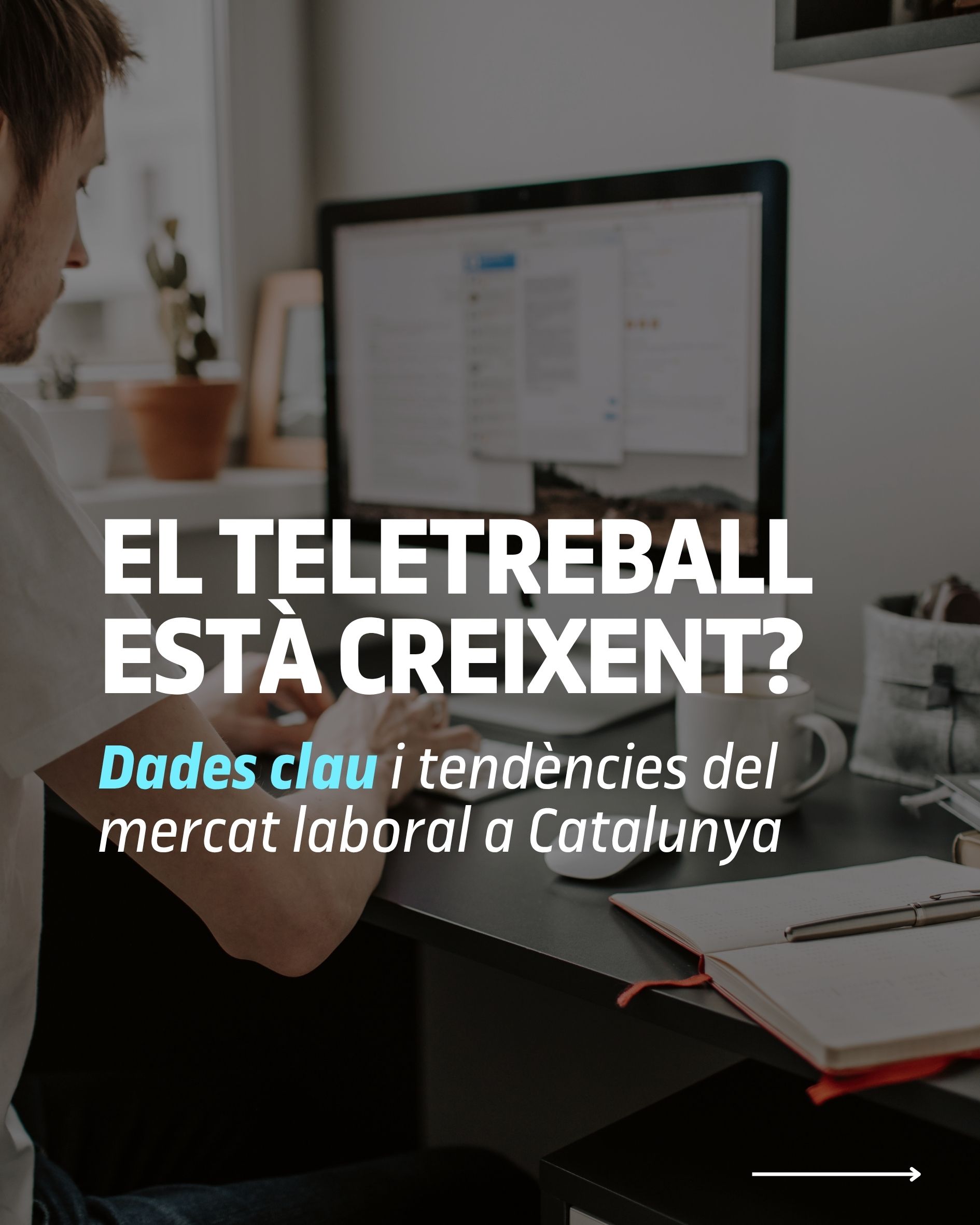 Un nou estudi de la UOC i PIMEC mostra que el teletreball s'ha consolidat a Catalunya