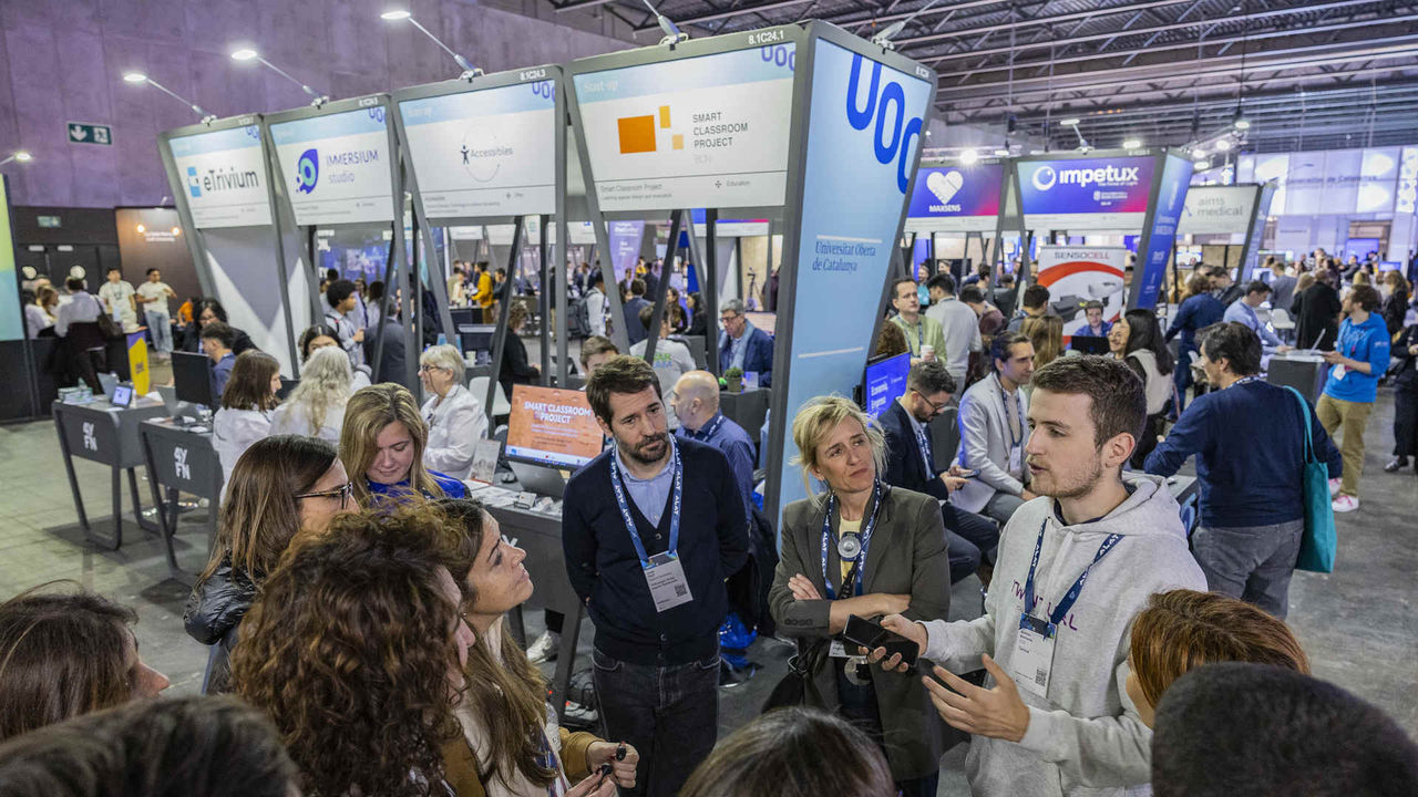 L'estand de la UOC a la passada edició del 4YFN (foto: UOC)