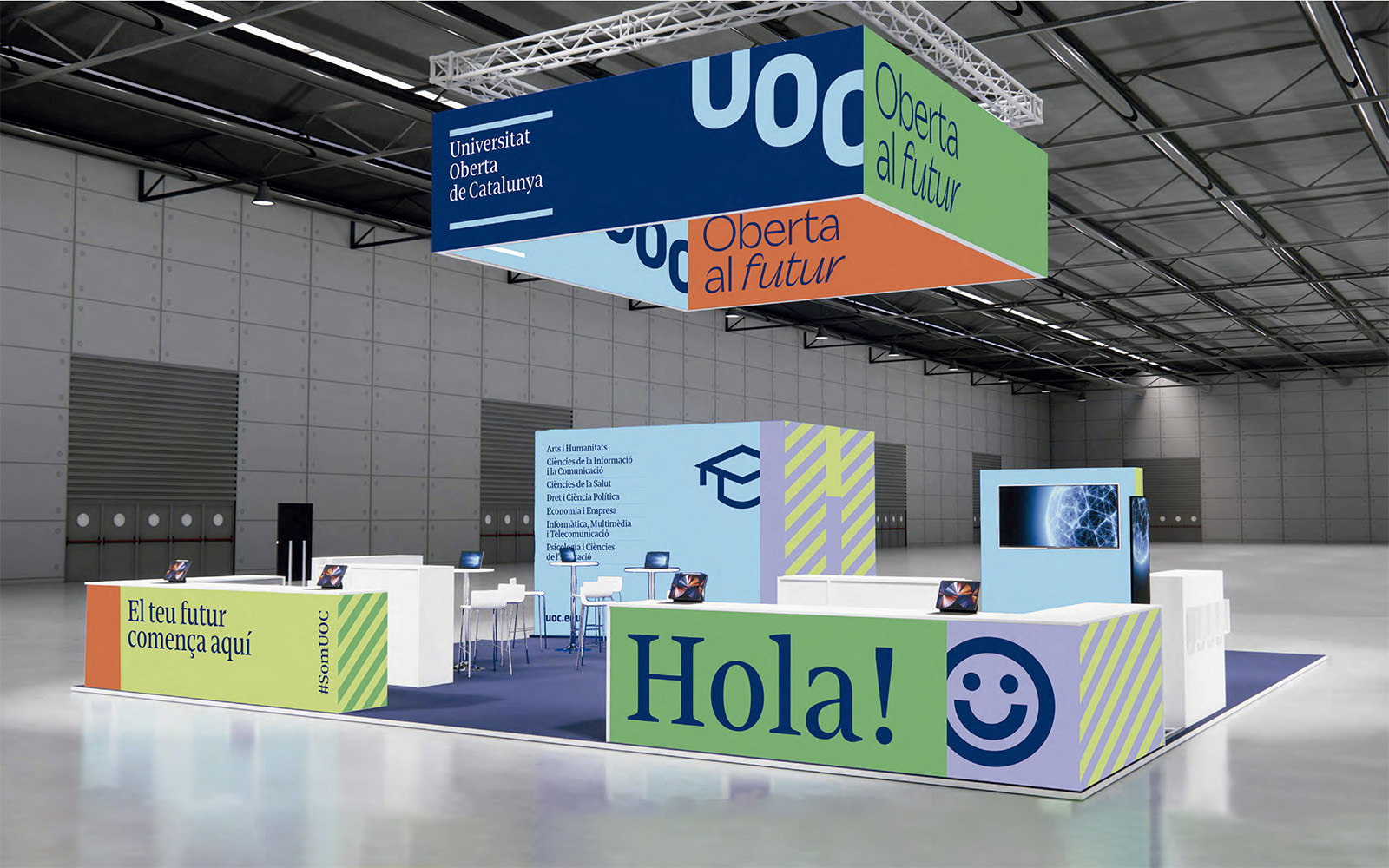 Nuevo estand de la UOC en el Saló de l'Ensenyament.