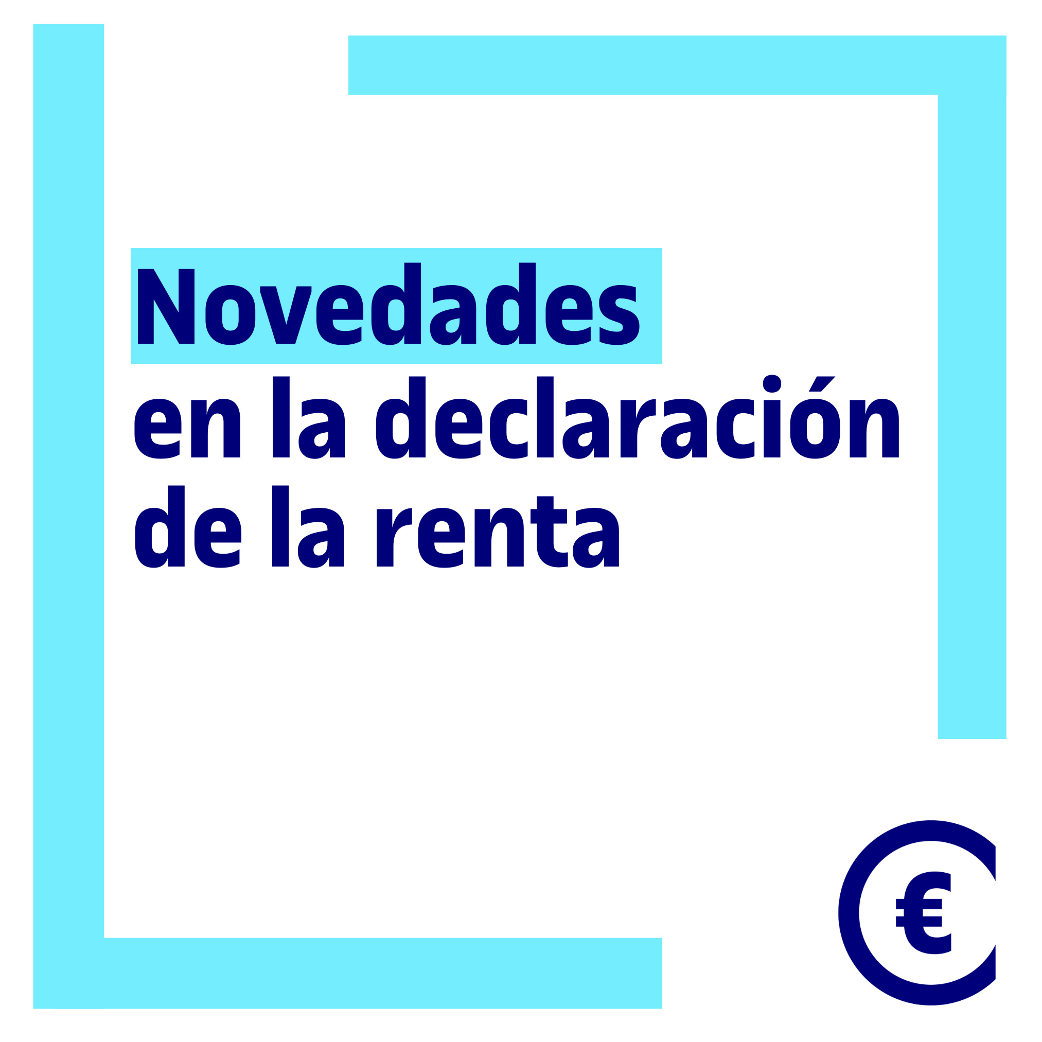 Novedades en la declaración de la renta
