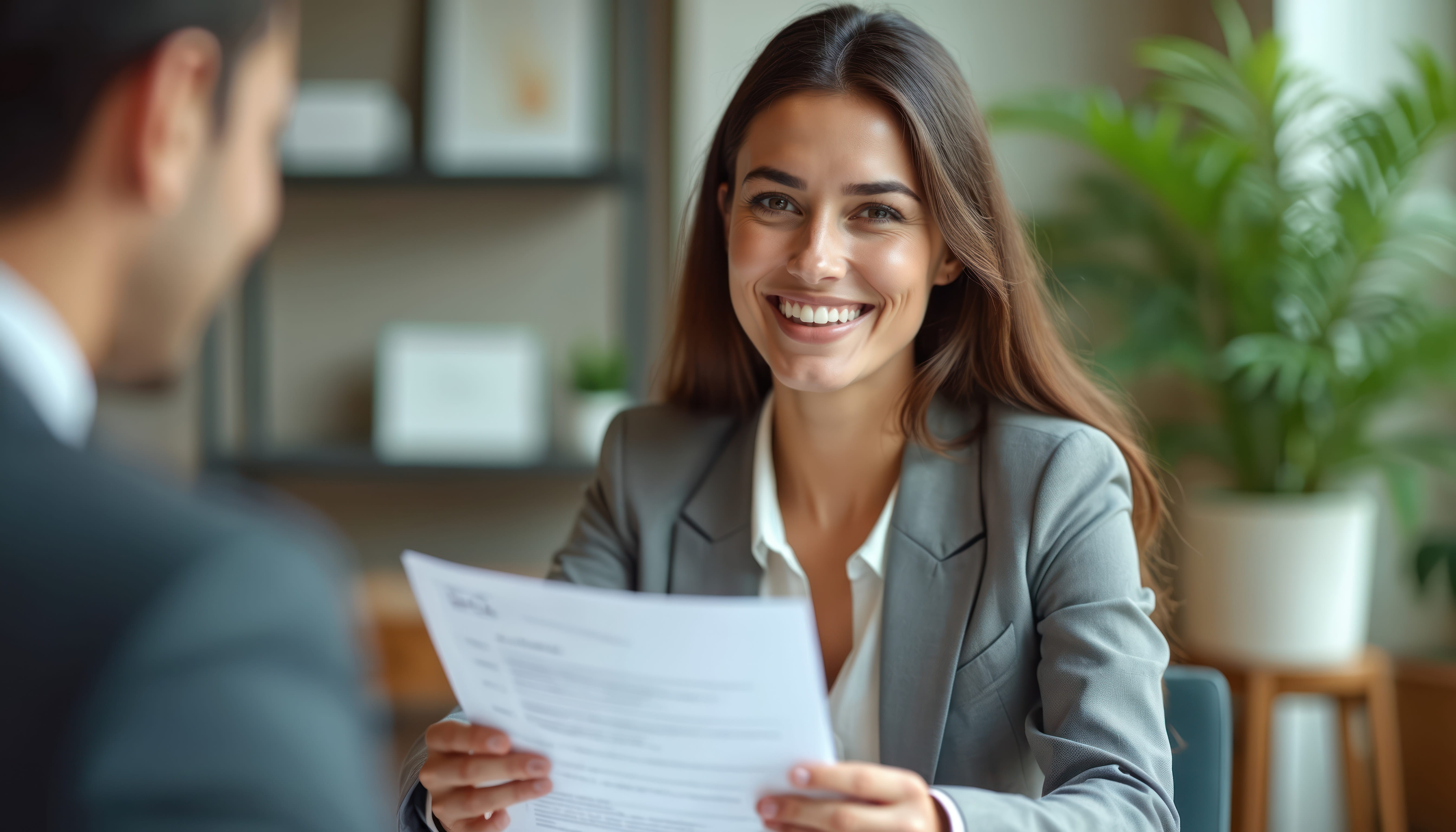 Professional de Recursos Humans entrevistando a un candidat durant un procés de captació de talent per incorporar nous perfils a l'organització.