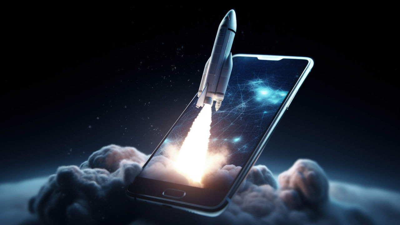 rocket coming out of mobile