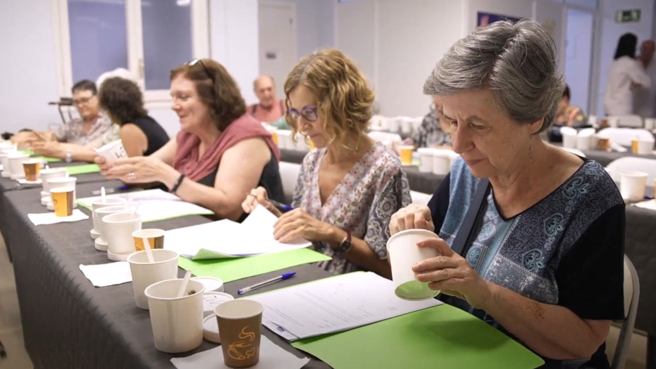 people tasting food made with insect flour