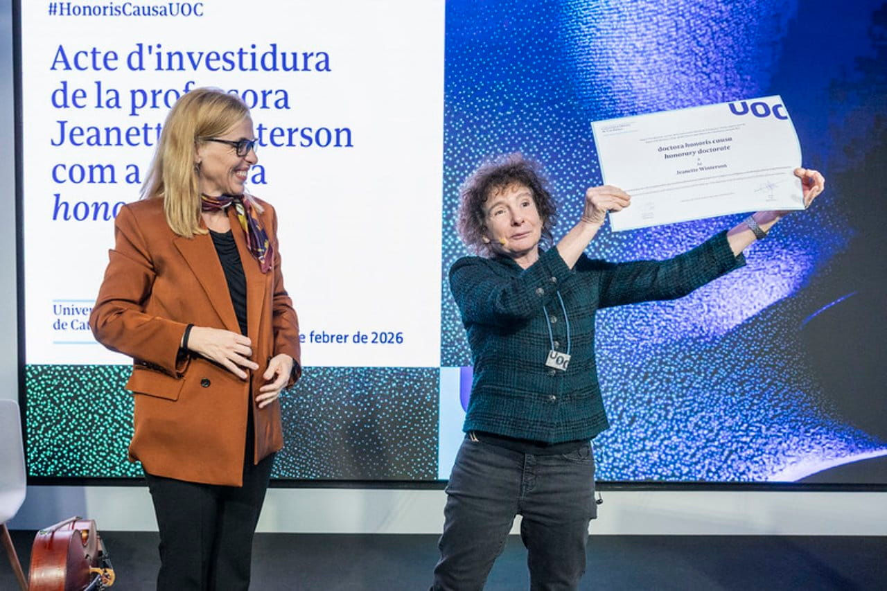 The writer Jeanette Winterson is awarded an honorary doctorate