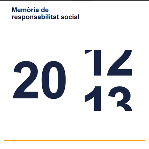 Memòria de responsabilitat social 2012-2013