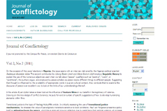 <i>Journal of Conflictology</i> obre convocat&ograve;ria per a presentar articles