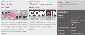 <i>COMeIN</i>, la nueva revista de los Estudios de Ciencias de la Informaci�n y de la Comunicaci�n 