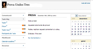 Captura de pantalla de las nuevas aulas de tutor�a