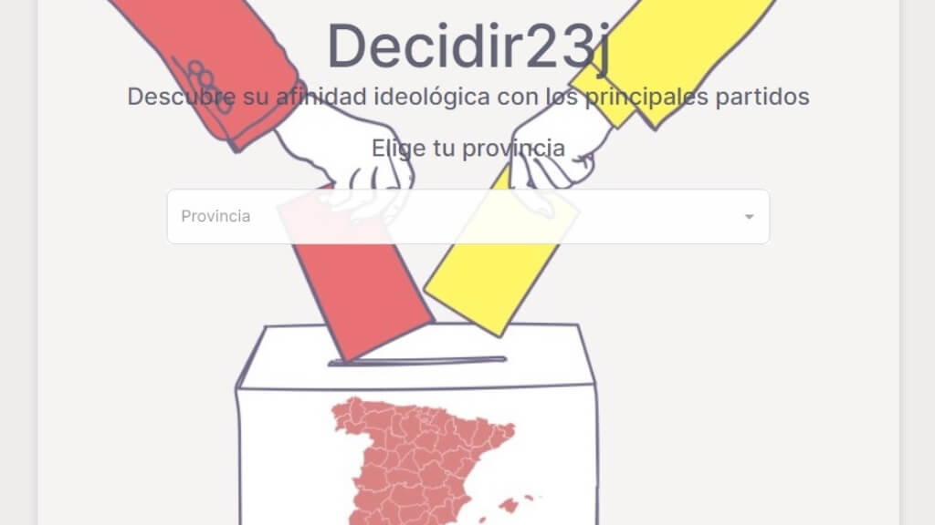 It is an online resource that uses a 25-question survey to match voters' preferences with political parties.(Photo: Decidir23J)