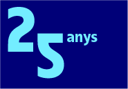 Logo del vint-i-cinquè aniversari de la UOC